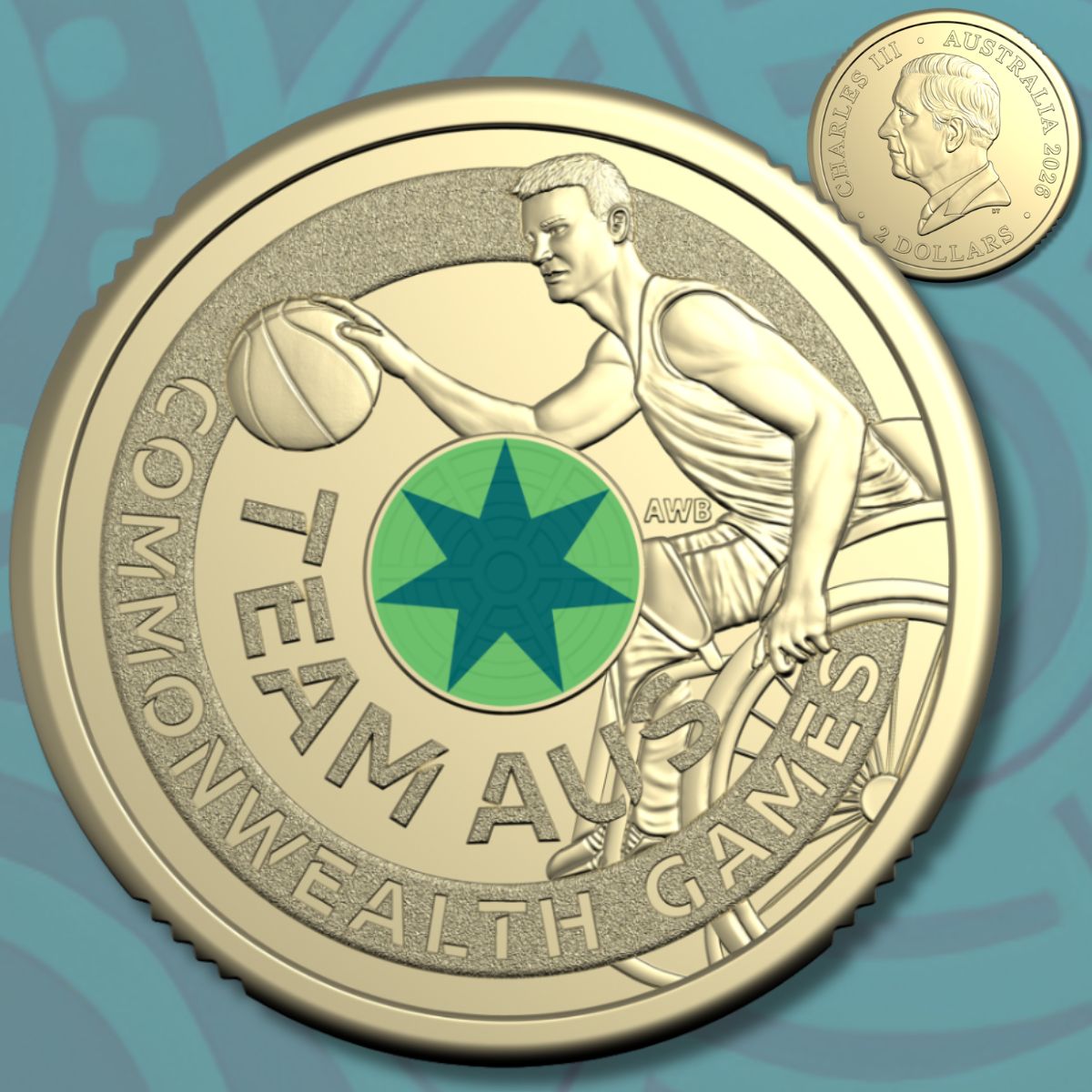 2026 $2 Australian Commonwealth Games Team Three-Coin Set