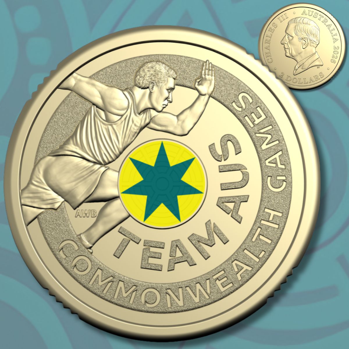 2026 $2 Australian Commonwealth Games Team Three-Coin Set