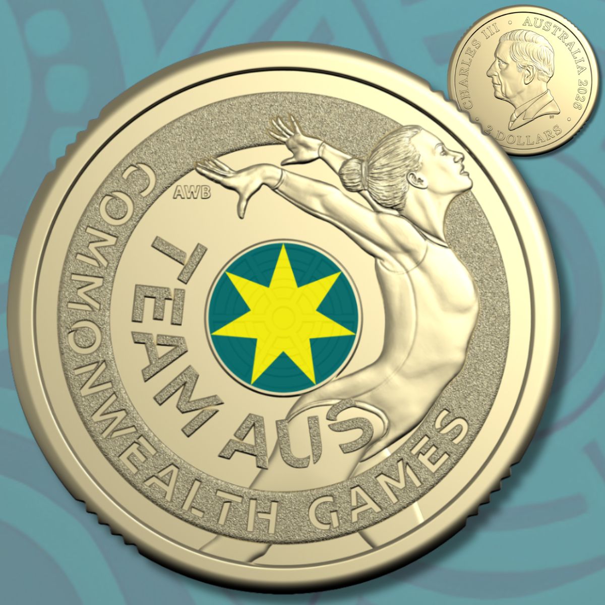 2026 $2 Australian Commonwealth Games Team Three-Coin Set