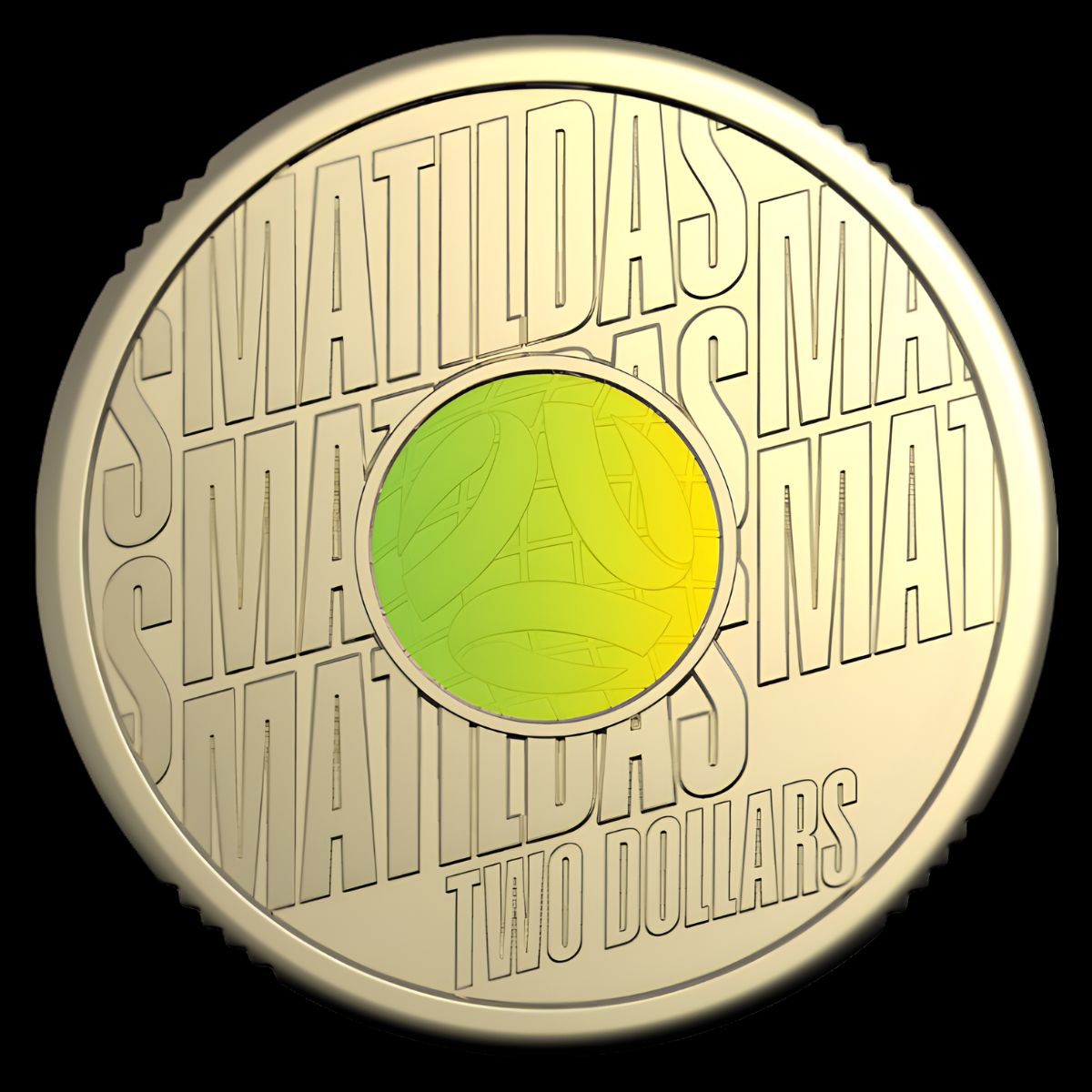 2026 $2 Matildas Coloured Uncirculated Carded Coin