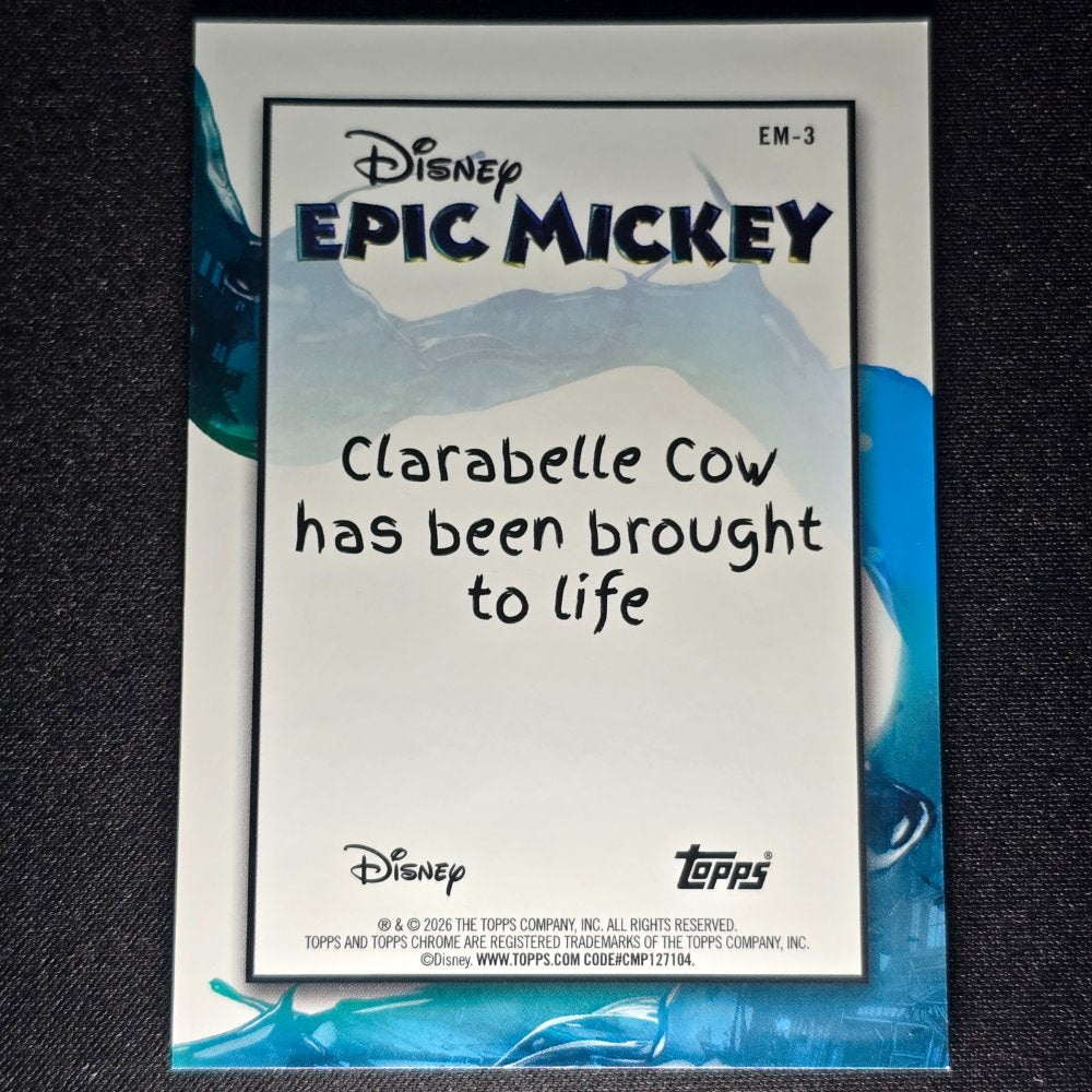 2026 Topps® Neon Disney Epic Mickey #EM-3 Clarabelle Cow