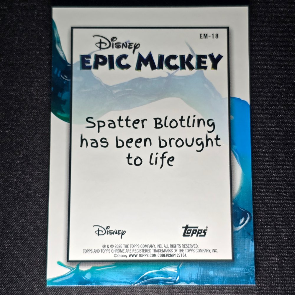 2026 Topps® Neon Disney Epic Mickey #EM-18 Spatter Blotling