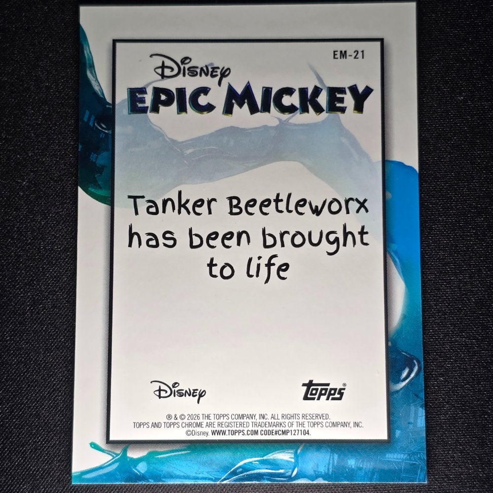 2026 Topps® Neon Disney Epic Mickey #EM-21 Tanker Beetlework