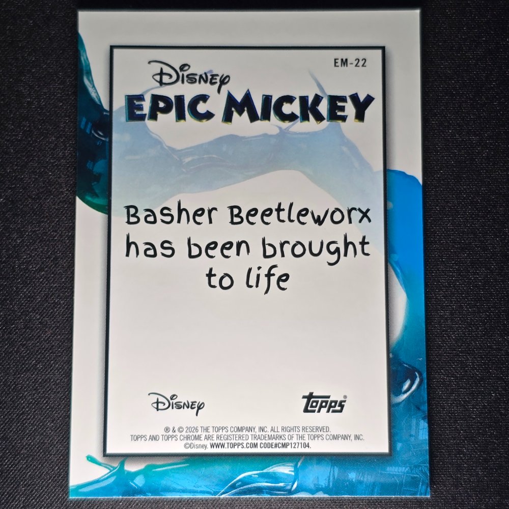 2026 Topps® Neon Disney Epic Mickey #EM-22 Basher Beetlework