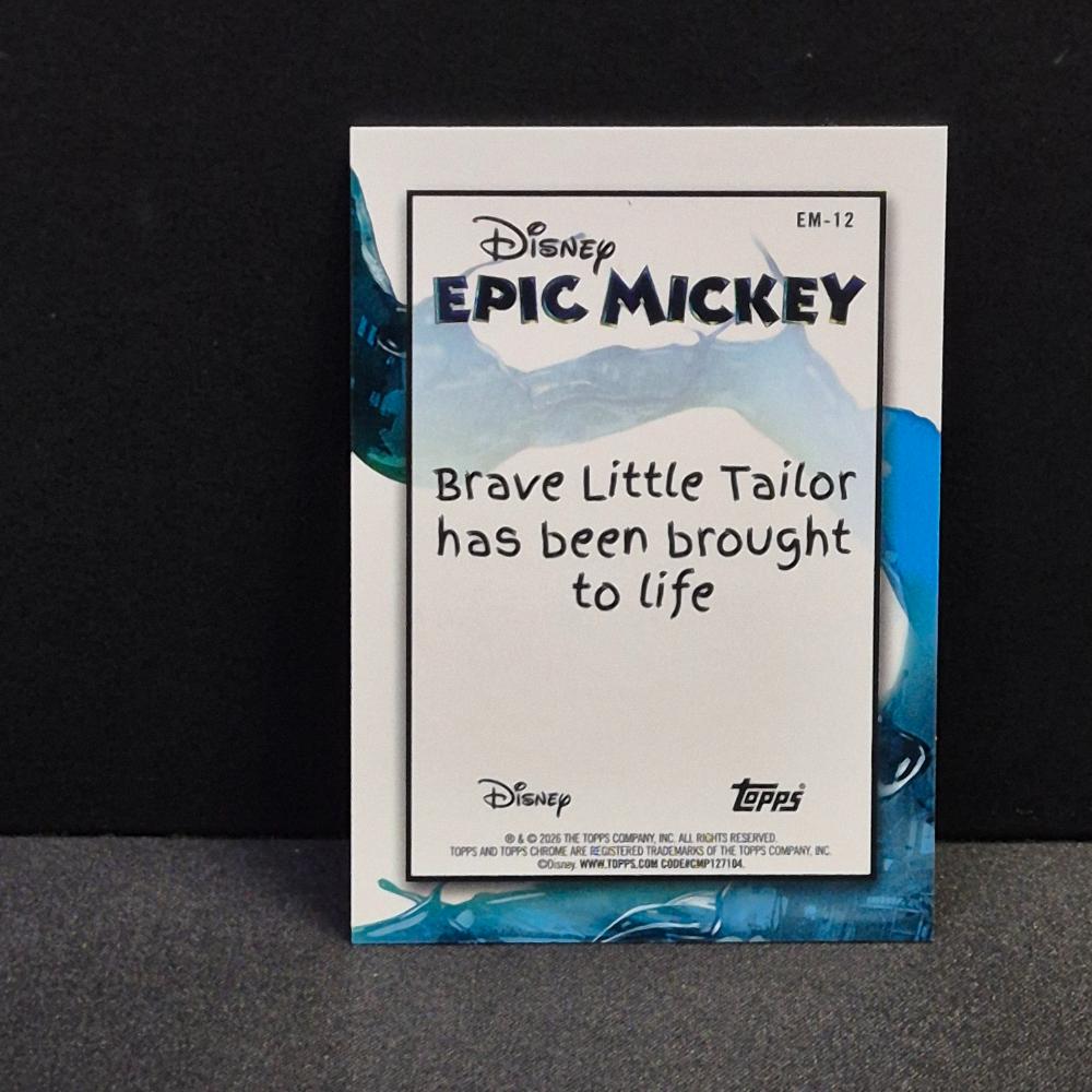2026 Topps® Neon Disney Epic Mickey #EM-12 Brave Little Tailor