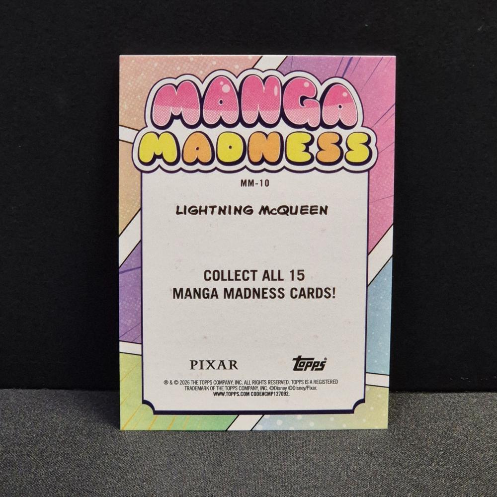 2026 Topps® Neon Disney Manga Madness #10 Lightning McQueen