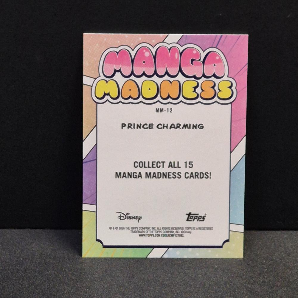 2026 Topps® Neon Disney Manga Madness #12 Prince Charming from Cinderella