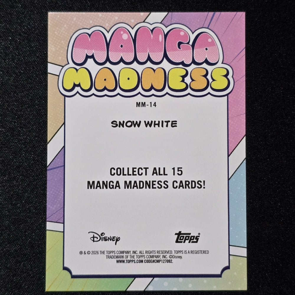 2026 Topps® Neon Disney Manga Madness #14 Snow White