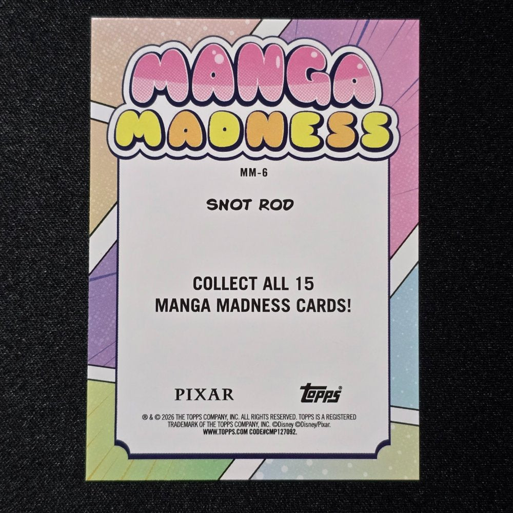 2026 Topps® Neon Disney Manga Madness #6 Snot Rod [Cars]