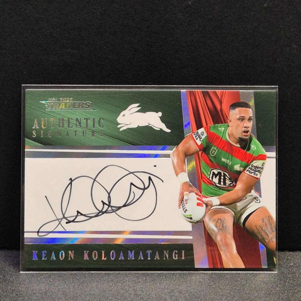 2025 NRL Traders NRL Authentics Signature – AT13 Keaon Koloamatangi