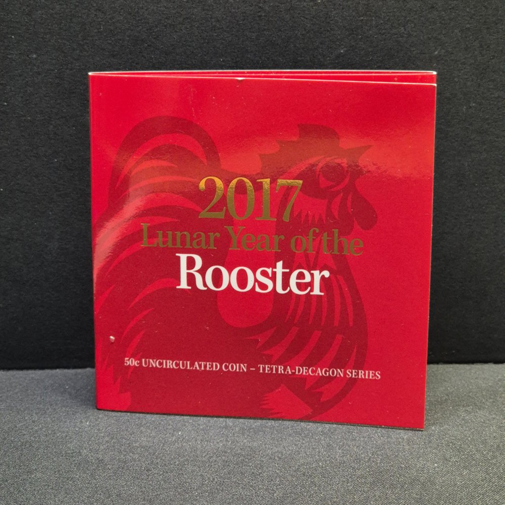 2017 50c Lunar Series Year of the Rooster Tetradecagon Series Uncirculated Coin