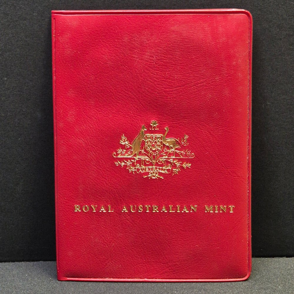 1981 Australian Six Coin Mint Set Red Wallet