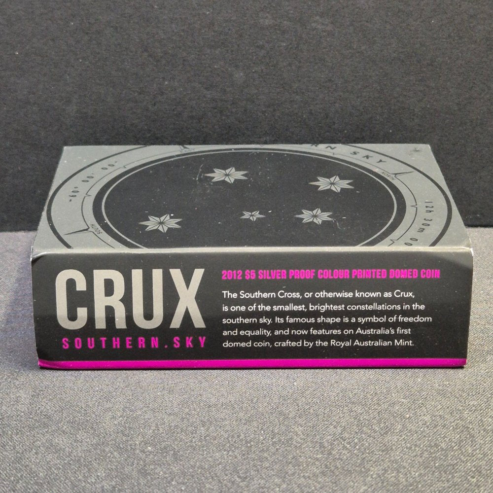 2012 $5 Silver Proof Colour Domed Coin - Southern Sky - Crux