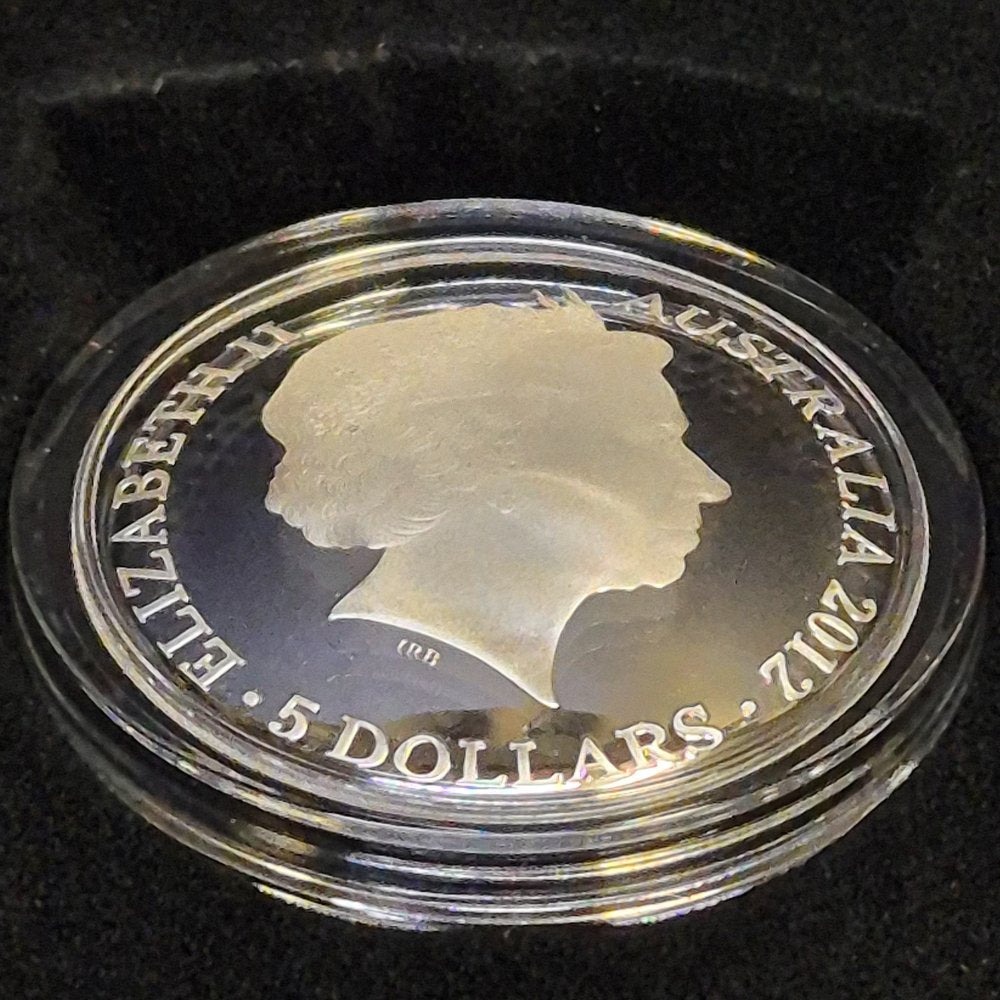 2012 $5 Silver Proof Colour Domed Coin - Southern Sky - Crux