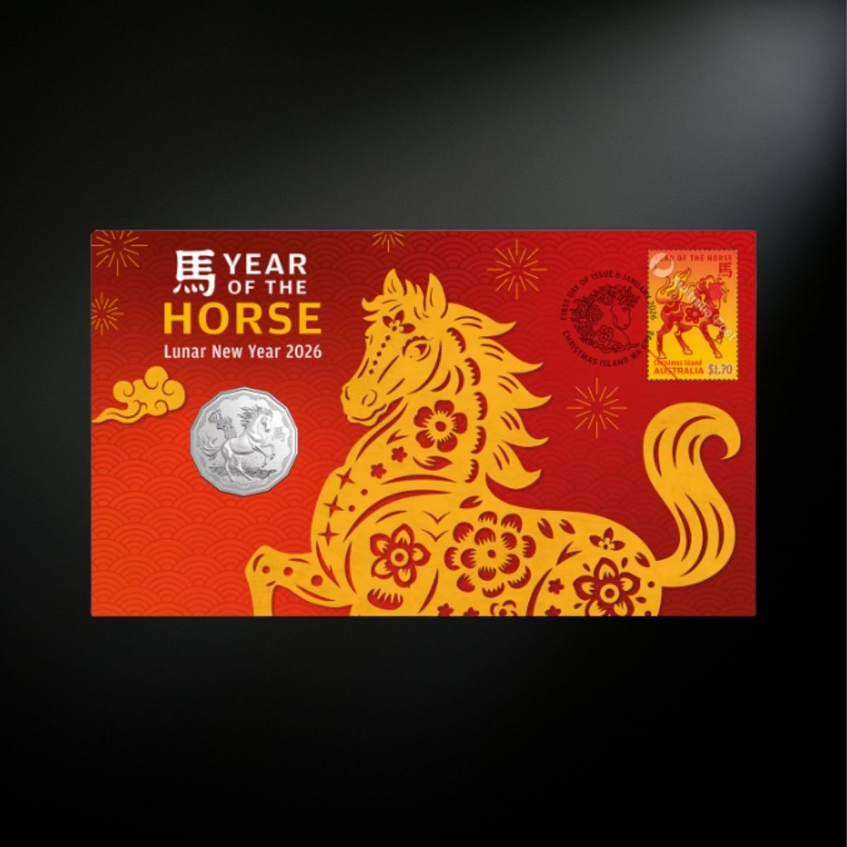 2026 50cRoyal Australian Mint Lunar New Year Year of the Horse PNC