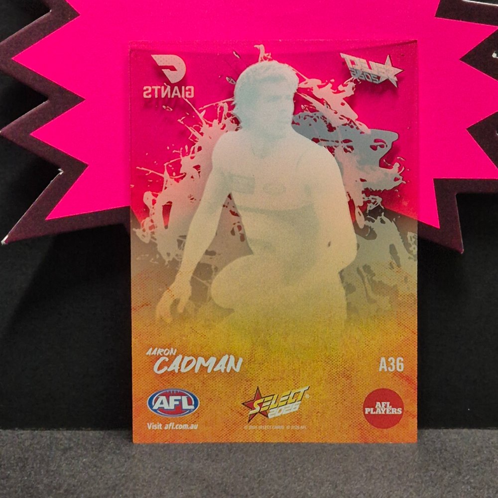 2026 AFL Footy Stars - Adrenaline - A36 - Aaron Cadman