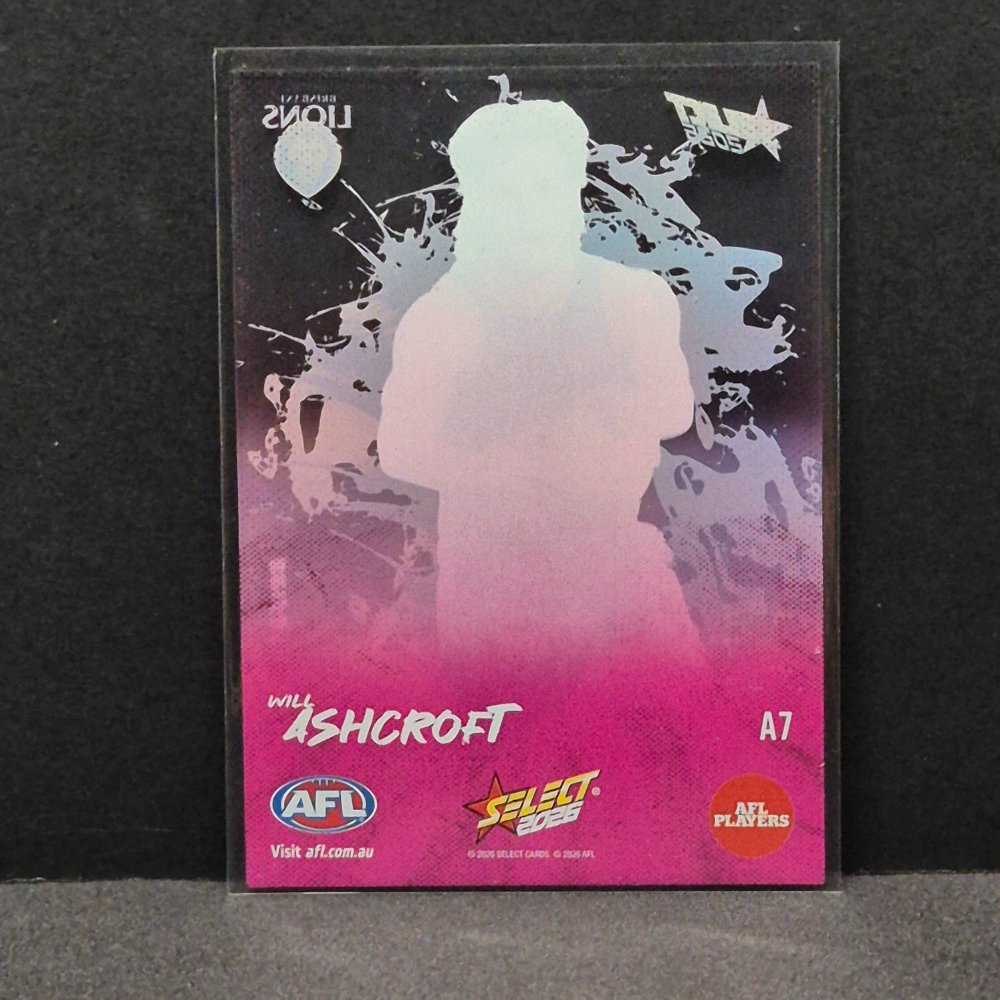 2026 AFL Footy Stars - Adrenaline - A7 - Will Ashcroft