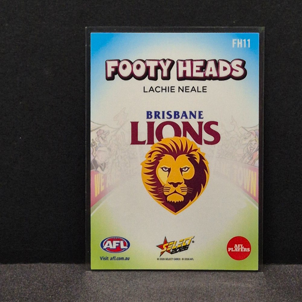 2026 AFL Footy Stars - Footy Heads - FH11 - Lachie Neale