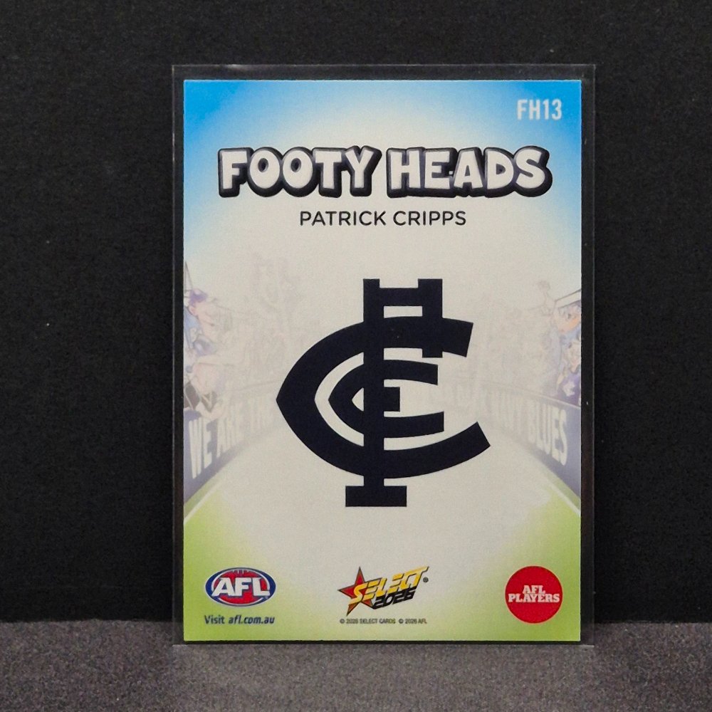 2026 AFL Footy Stars - Footy Heads - FH13 - Patrick Cripps