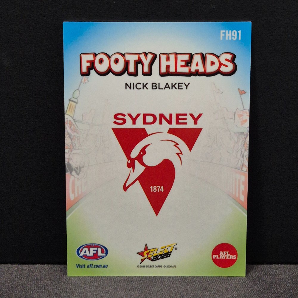 2026 AFL Footy Stars - Footy Heads - FH91 - Nick Blakey