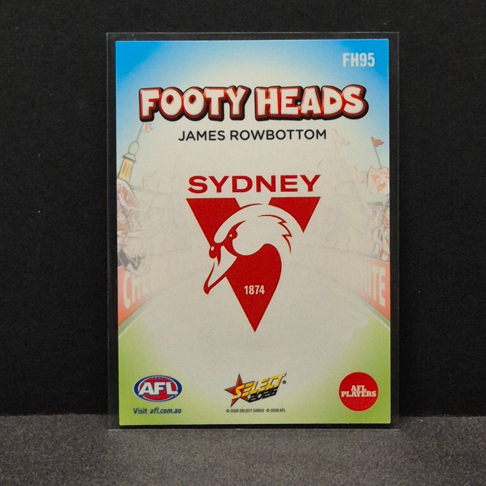 2026 AFL Footy Stars - Footy Heads - FH95 - James Rowbottom