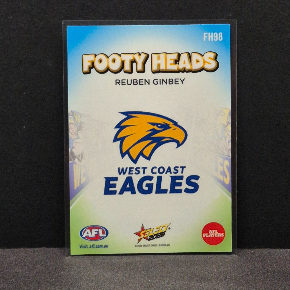 2026 AFL Footy Stars - Footy Heads - FH98 - Reuben Ginbey