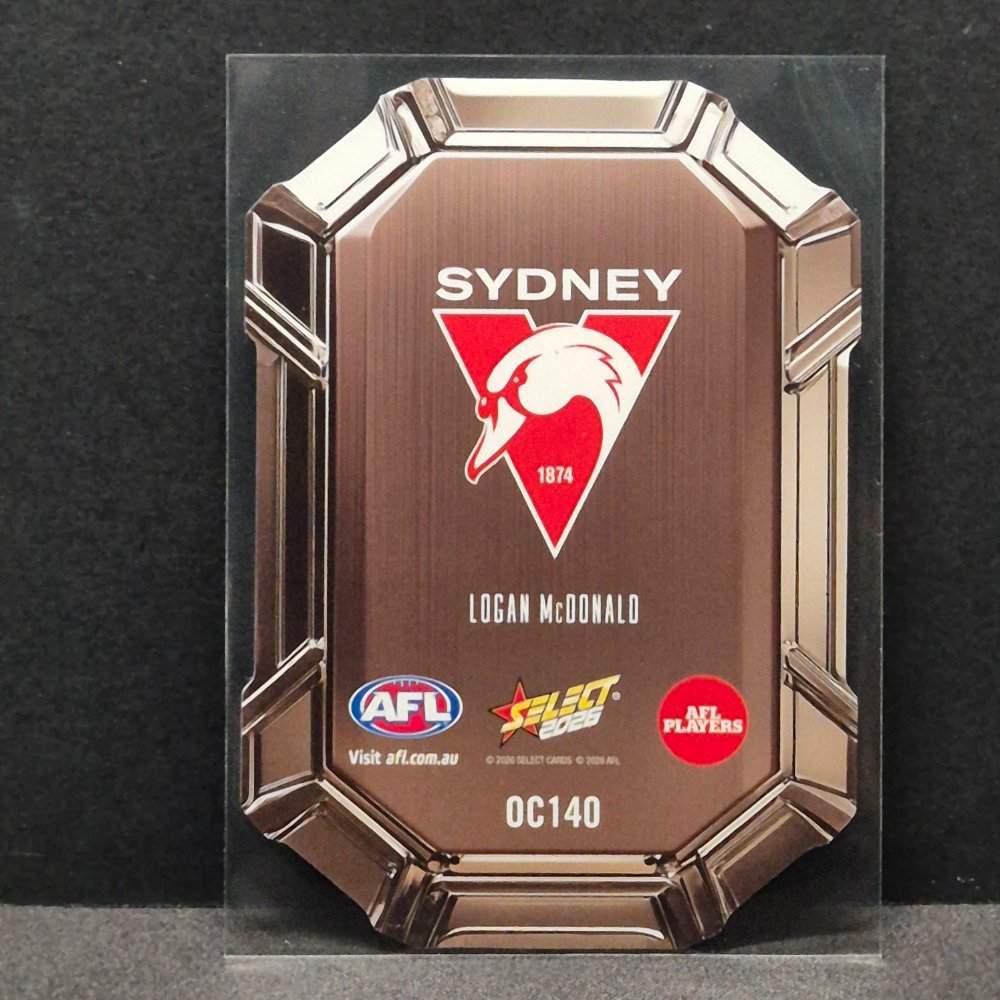 2026 AFL Footy Stars - Octane Die-Cut - OC140 - Logan McDonald