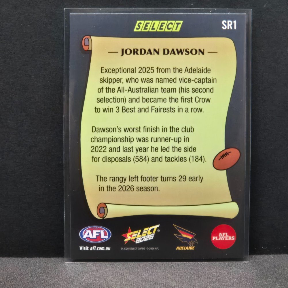 2026 AFL Footy Stars - Select Rewind - SR1 - Jordan Dawson