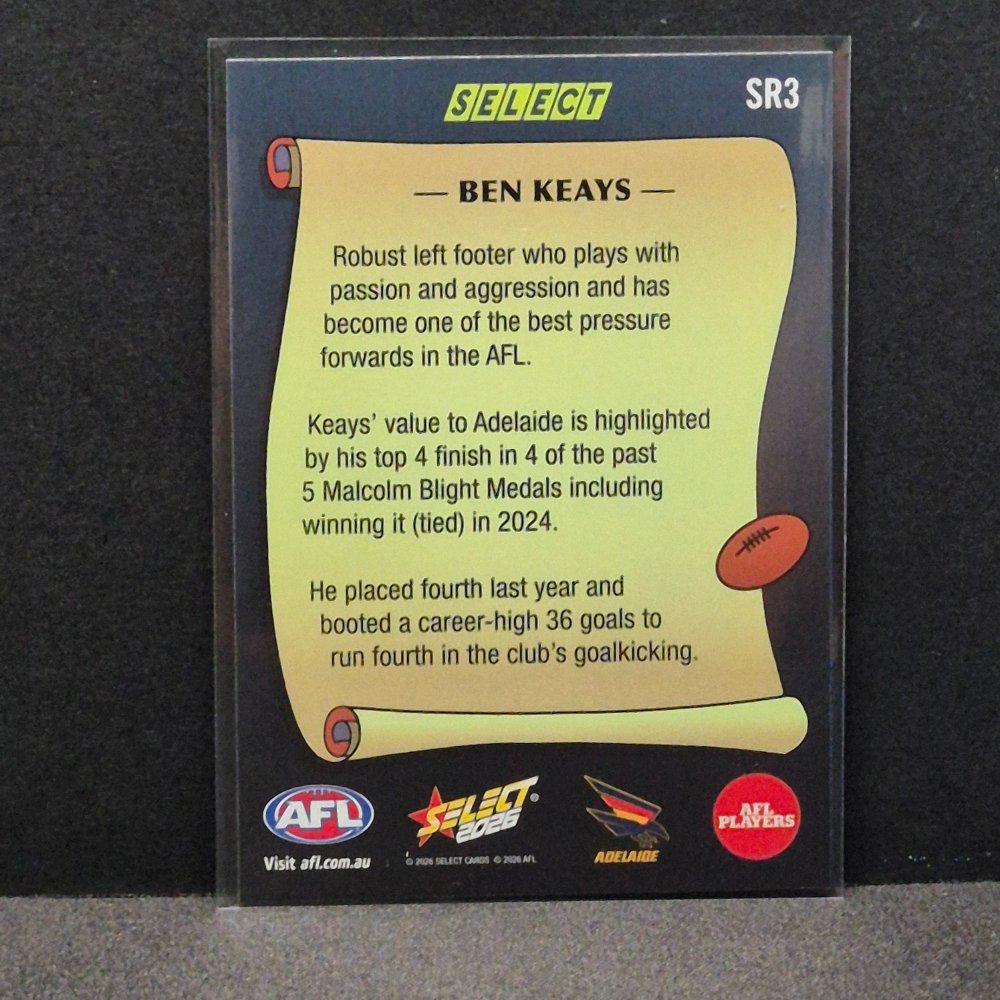 2026 AFL Footy Stars - Select Rewind - SR3 - Ben Keays
