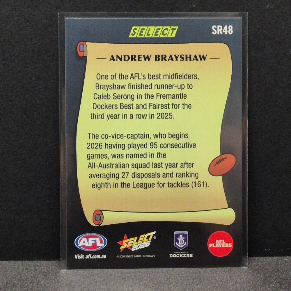 2026 AFL Footy Stars - Select Rewind - SR48 - Andrew Brayshaw