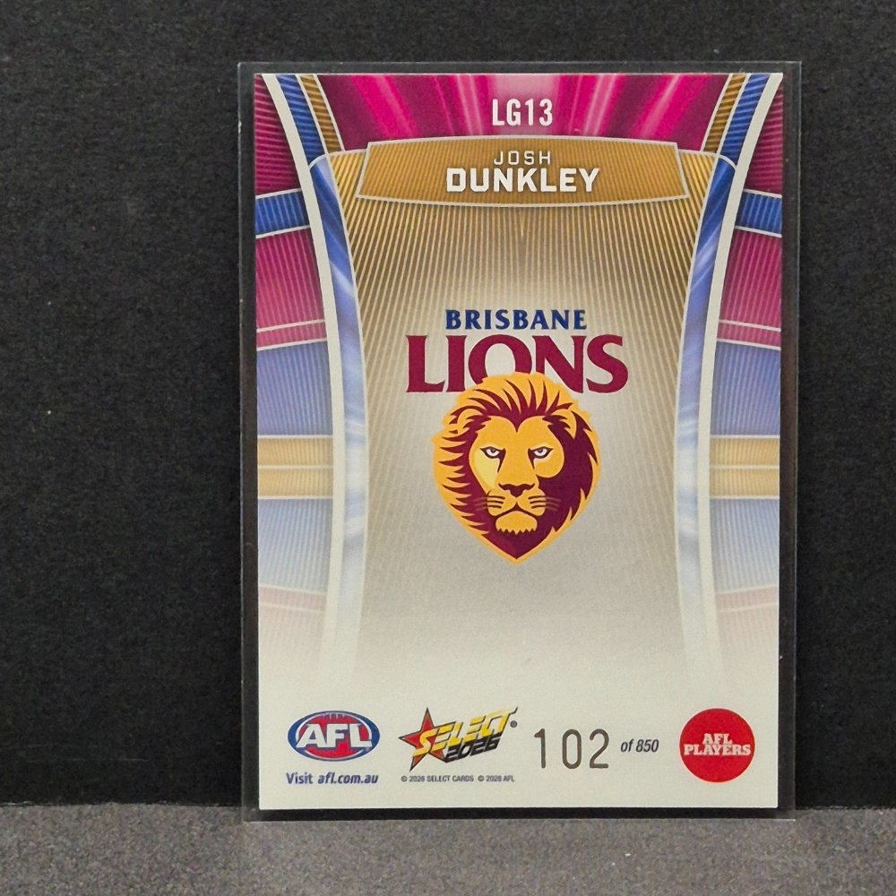 2026 AFL Footy Stars Hobby - Luminous - LG13 - Josh Dunkley