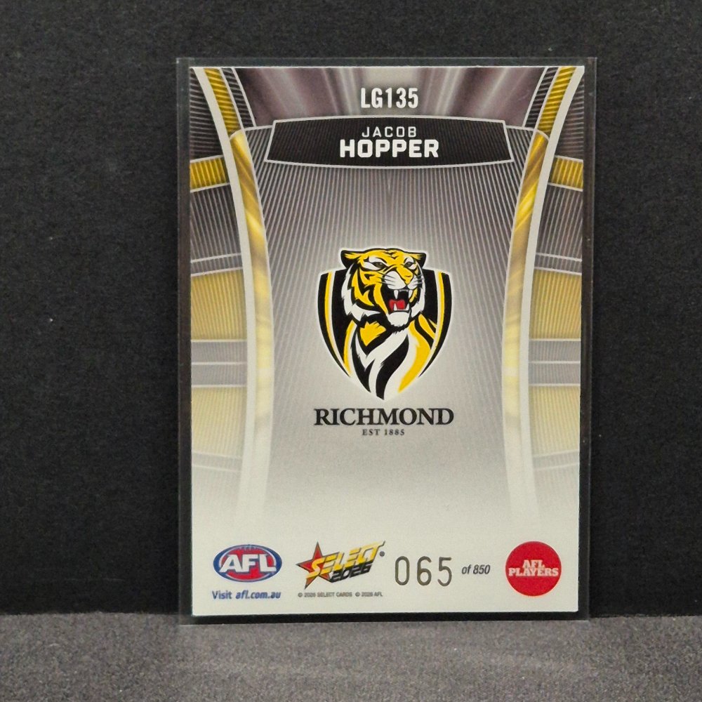 2026 AFL Footy Stars Hobby - Luminous - LG135 - Jacob Hopper