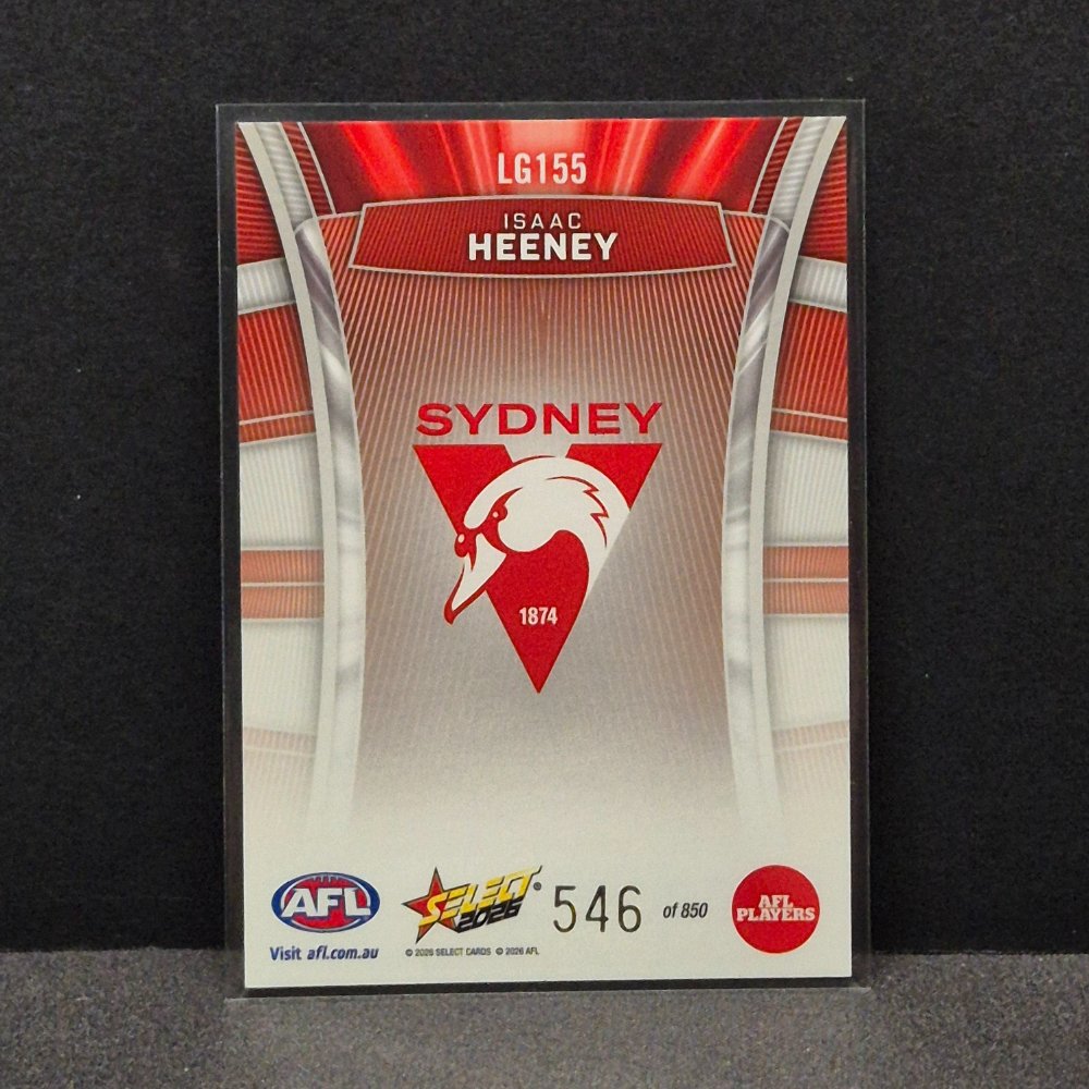 2026 AFL Footy Stars Hobby - Luminous - LG155 - Isaac Heeney