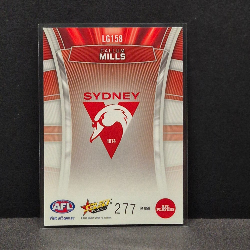 2026 AFL Footy Stars Hobby - Luminous - LG158 - Callum Mills