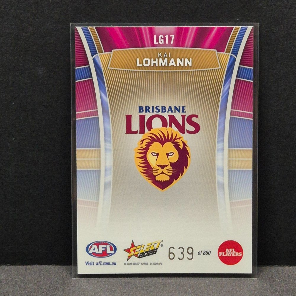 2026 AFL Footy Stars Hobby - Luminous - LG17 - Kai Lohmann