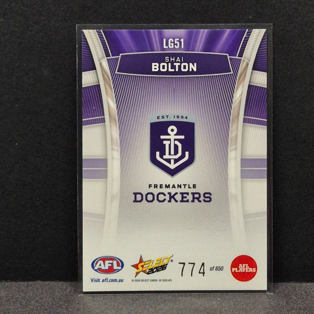 2026 AFL Footy Stars Hobby - Luminous - LG51 - Shai Bolton