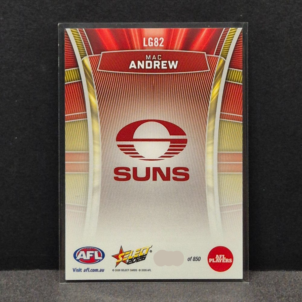 2026 AFL Footy Stars Hobby - Luminous - LG82 - Mac Andrew