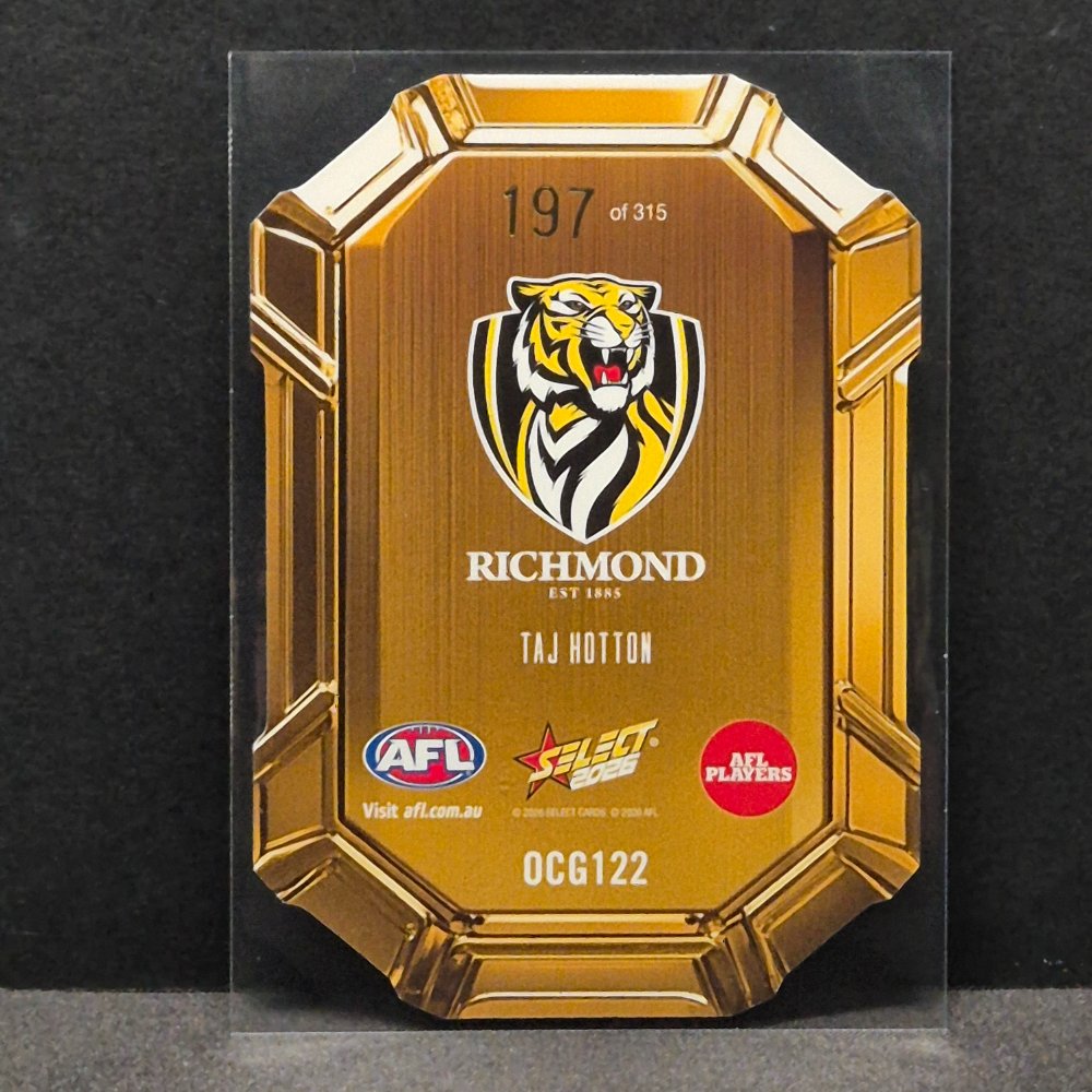 2026 AFL Footy Stars Hobby - Octane Gold - OCG122 - Taj Hotton