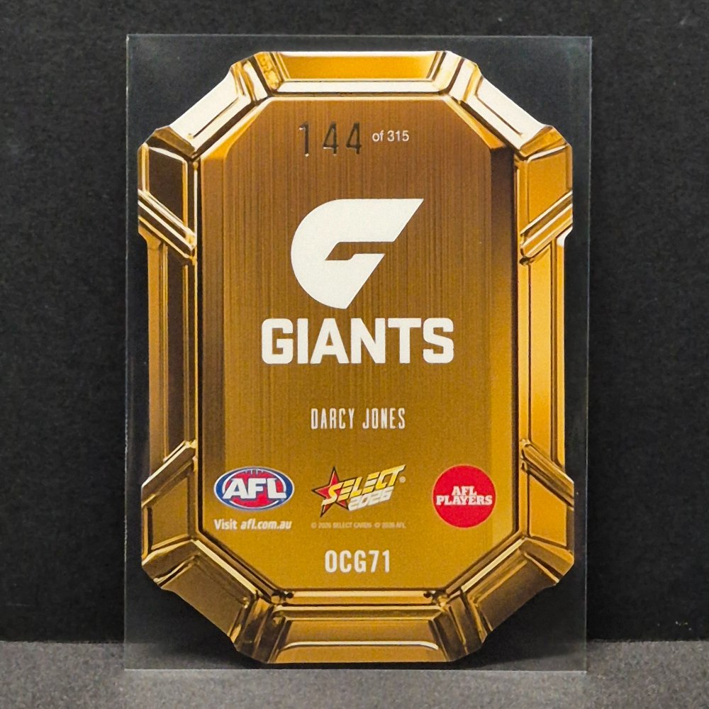 2026 AFL Footy Stars Hobby - Octane Gold - OCG71 - Darcy Jones