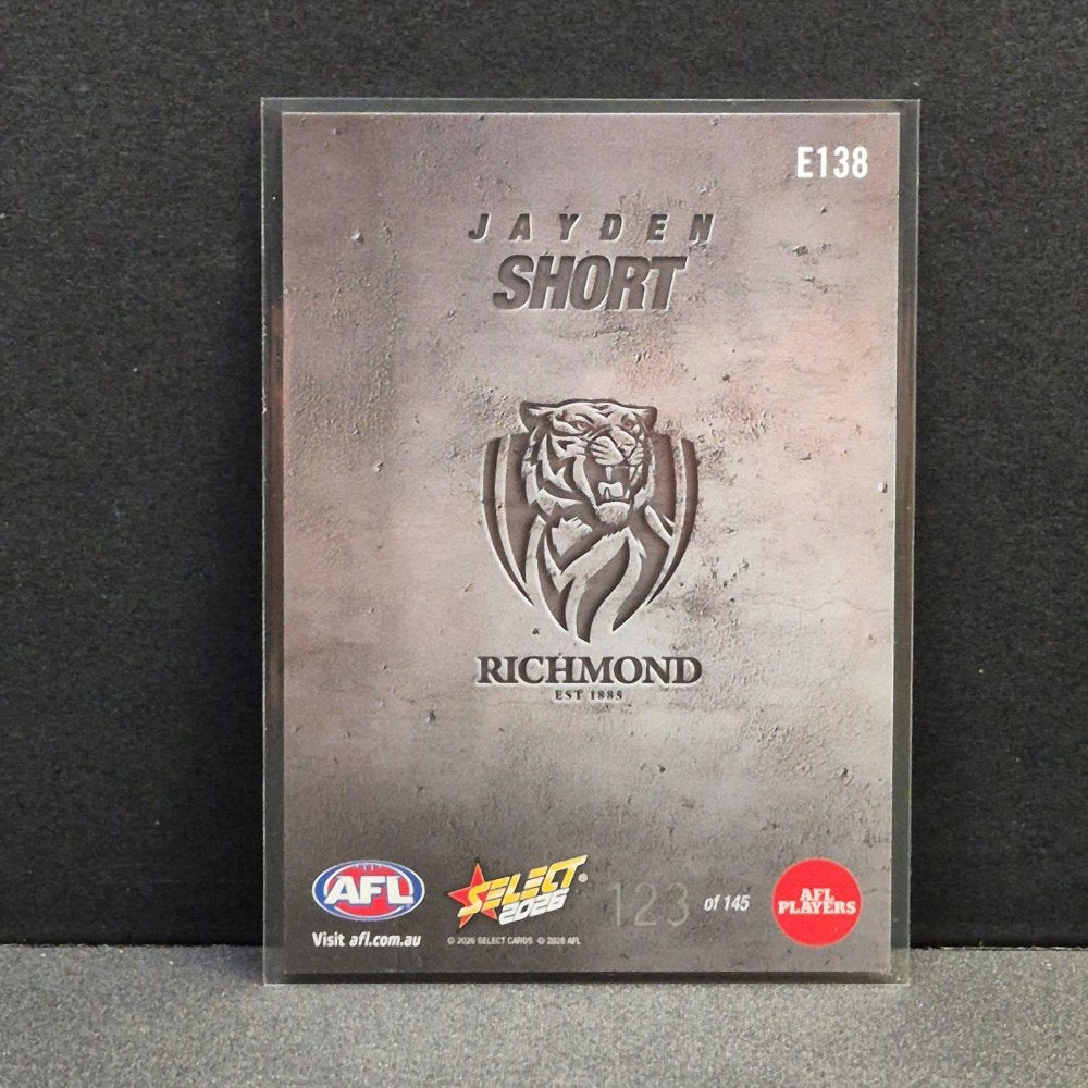 2026 AFL Footy Stars Hobby - Etched - E138 - Jayden Short