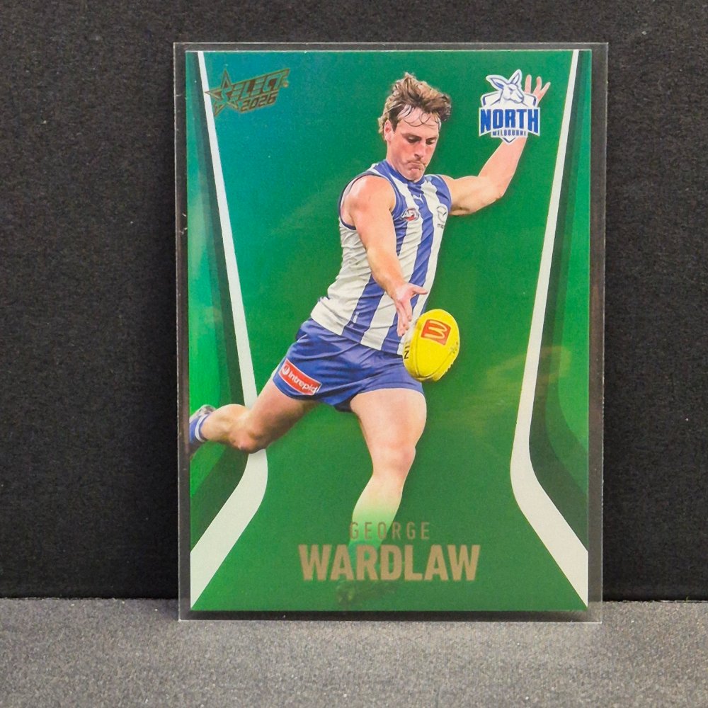 2026 AFL Footy Stars Hobby Base Green Foil G118 George Wardlaw #14/60