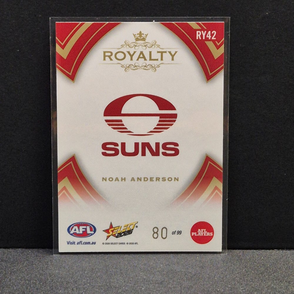 2026 AFL Footy Stars Hobby - Royalty - RY42 - Noah Anderson