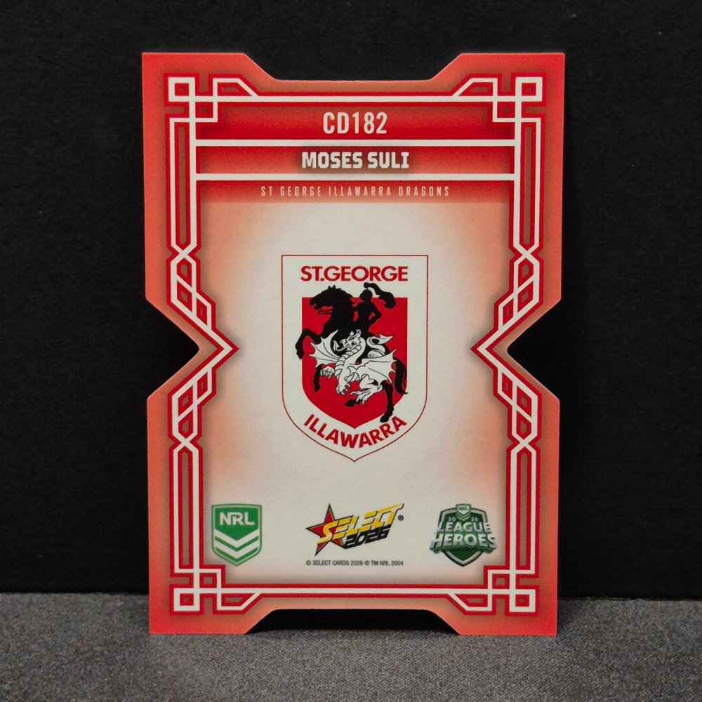 2026 NRL League Heroes - Colours Diecut - CD182 - Moses Suli