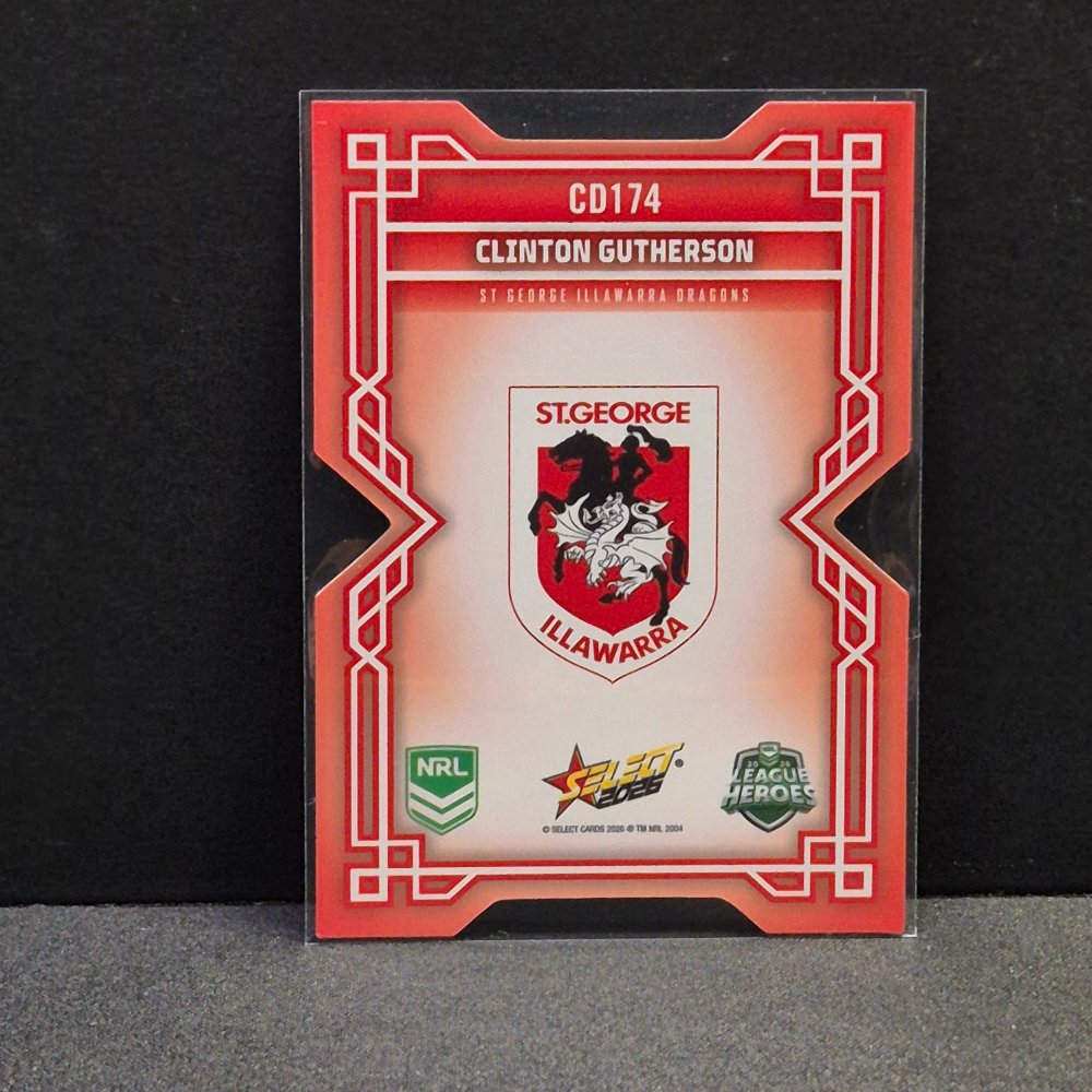 2026 NRL League Heroes - Colours Diecut - CD174 - Clinton Gutherson