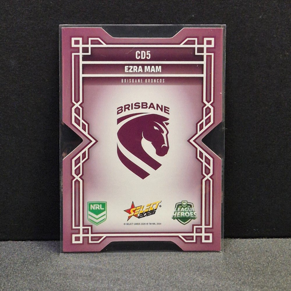 2026 NRL League Heroes - Colours Diecut - CD5 - Ezra Mam