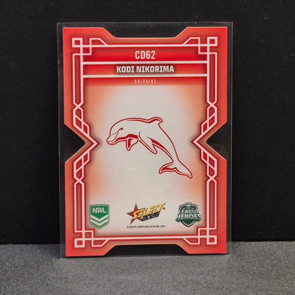 2026 NRL League Heroes - Colours Diecut - CD62 - Kodi Nikorima