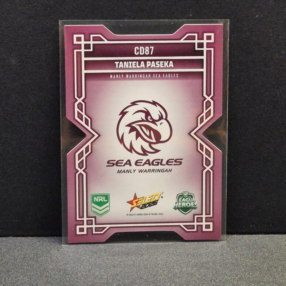 2026 NRL League Heroes - Colours Diecut - CD87 - Taniela Paseka