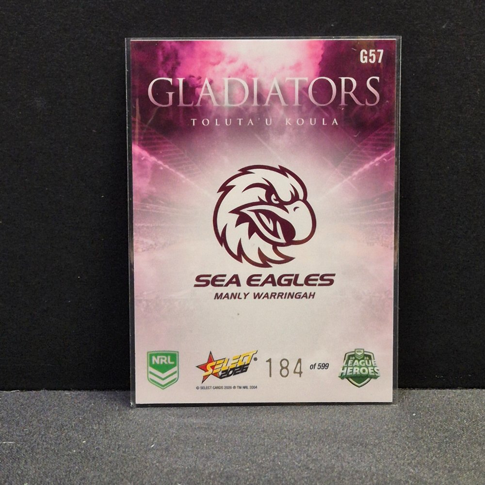 2026 NRL League Heroes - Gladiators - G57 - Toluta'u Koula