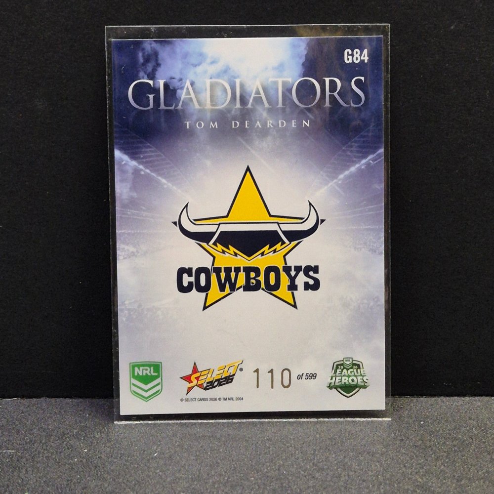 2026 NRL League Heroes - Gladiators - G84 - Tom Dearden
