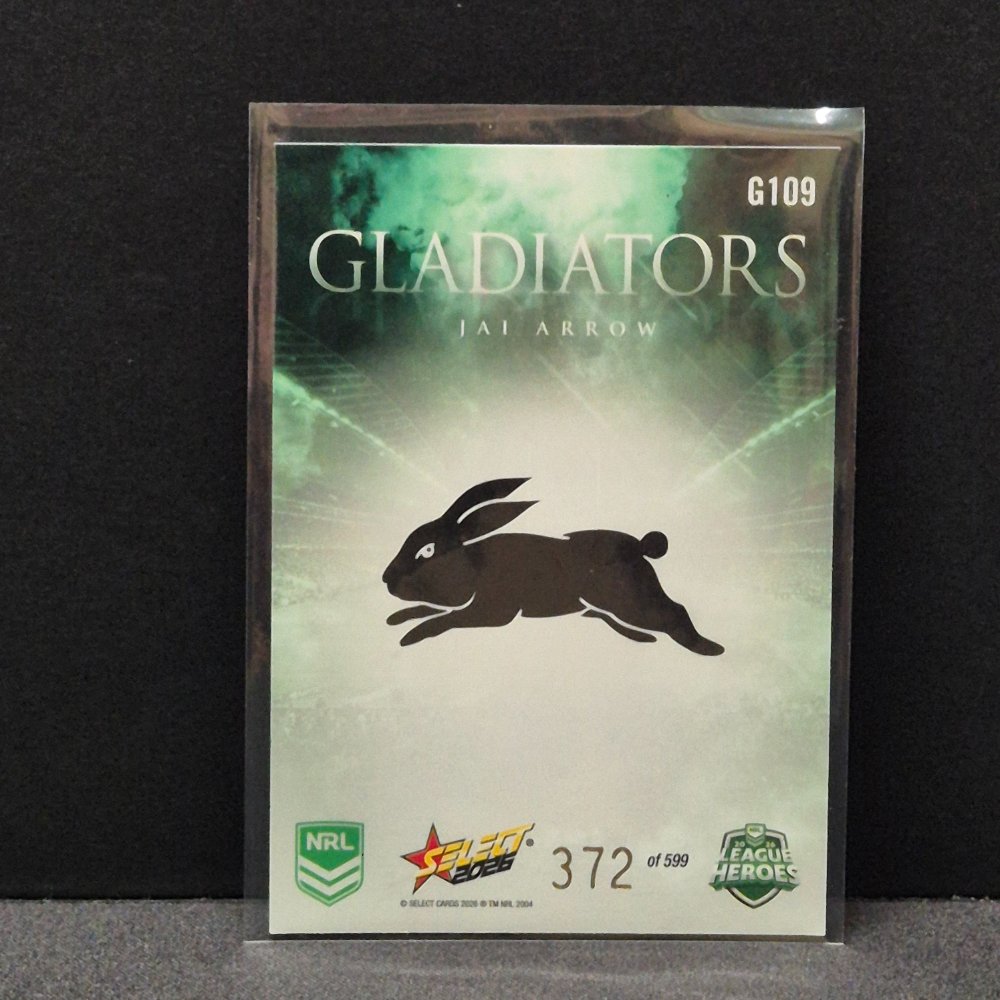 2026 NRL League Heroes - Gladiators - G109 - Jai Arrow